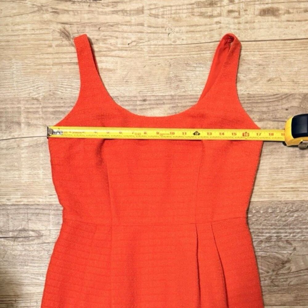 Ann Taylor Dress 6 Sleeveless Orange Sheath EUC - Picture 4 of 5